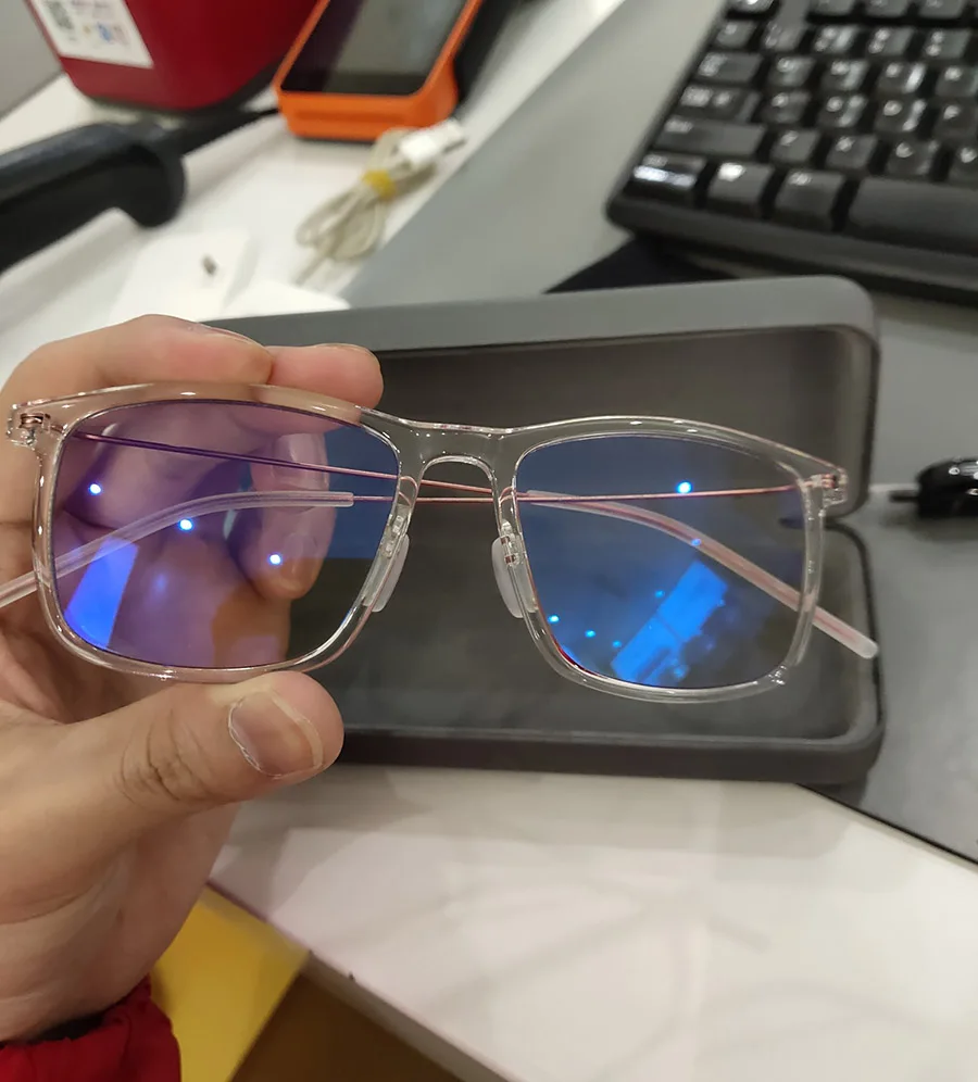 Original Xiaomi Mijia Computer Glasses Pro Anti-blue-rays 40% 50% Blue Light Blocking Comfortable Wear TR90 Metal Frame (20)