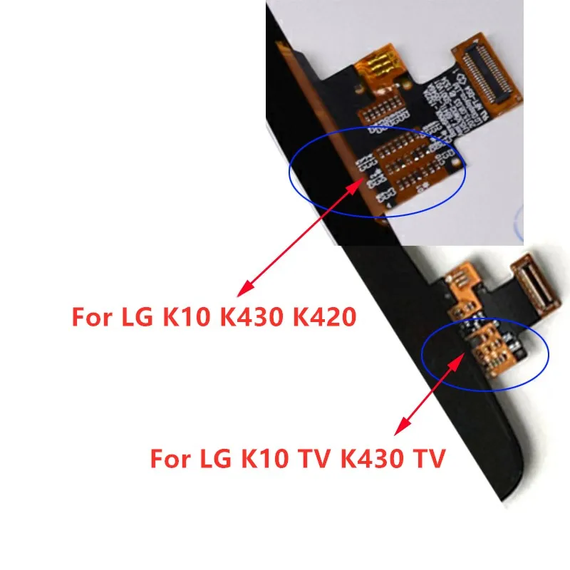 5," lcd для LG K10 tv K430 tv K410 tv lcd для LG k10 tv lcd дисплей дигитайзер сенсорный экран панель сборка Замена с рамкой