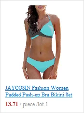 JAYCOSIN 2020 New Sexy girls Bikini Push-up Print Swimwear Women Push-up Bra Bikini Set Swimsuit Beach Bathing Swimwear 13#10 