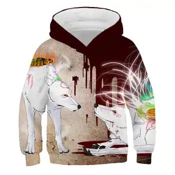 

2020 Harajuku Cartoon Great God Boys and Girls 3D Printing Man Style Children's Casual Pullover Cartoon Hooded Sweater Sports