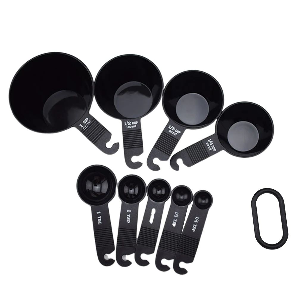 

12pcs Cups Cooking Plastic Usage DIY Scoop Teaspoon Measuring Spoons Set Cakes Home Coffee Baking Kitchen Tools Sugar