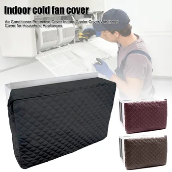 

Newly Air Conditioner Protective Cover Indoor Cooler Cover Windproof Cover for Household Appliances VA88