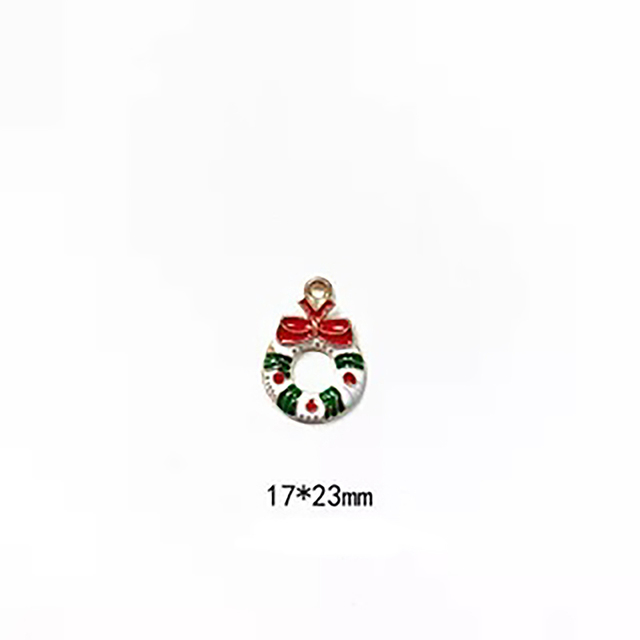 Christmas Mini Dripping Oil Enamel Charms Pendant for Jewelry Making Bracelets Earrings Pendant DIY Accessories