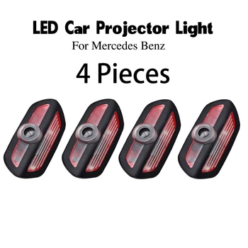 

LED car door welcome light logo laser projector lamp auto courtesy ghost shadow luces for Mercedes Benz AMG S SL Class W222 new