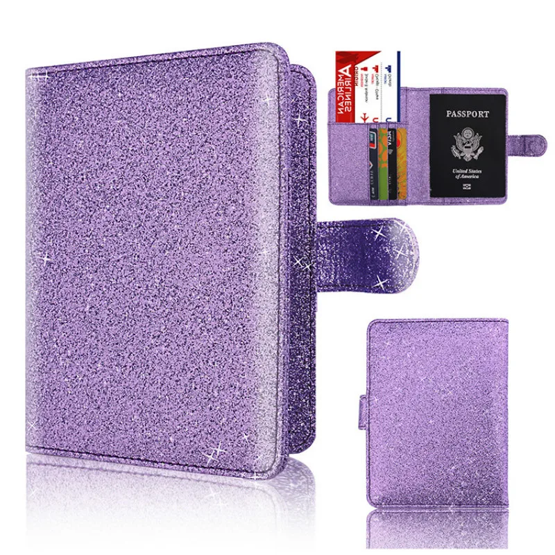 

International Standard Passport Cover Women Card Holder with RFID Blocking Wallets PU Leather Travel Ticket Folder Card Bag 2019