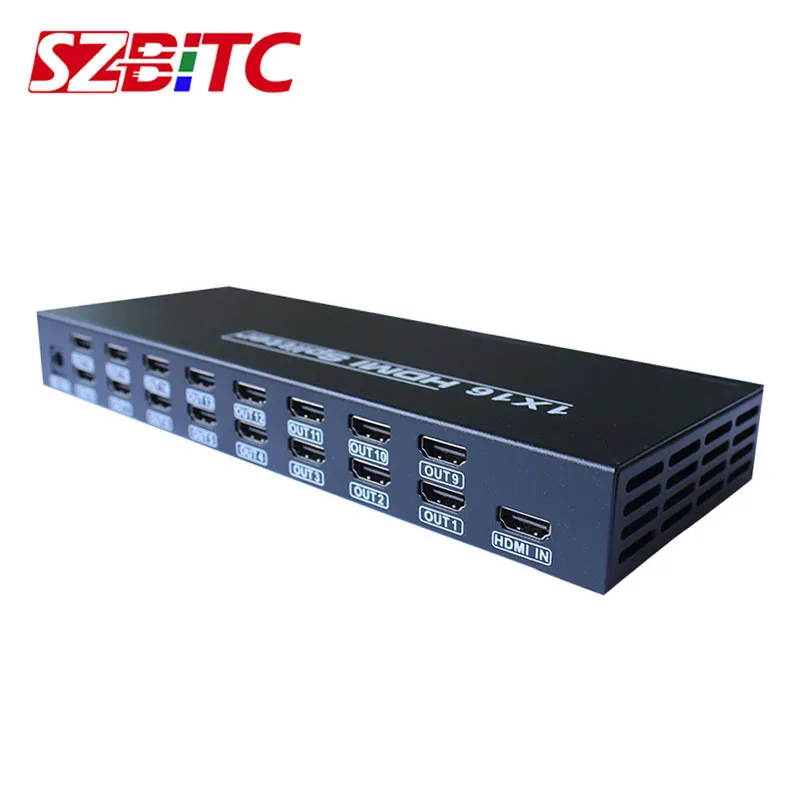 SZBITC 1x16 HDMI разветвитель 1 вход 16 Выход 4K портов процессор для Full HD 1080P 3D|processor| |