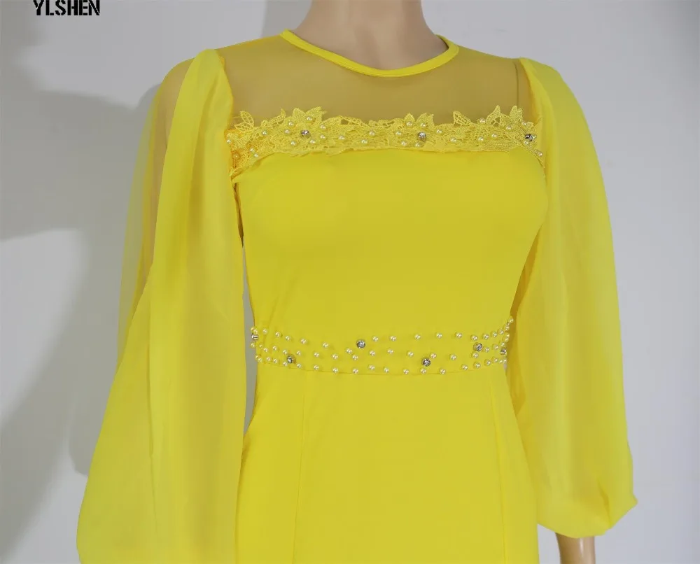 XXXL African Dresses for Women Dashiki Nail Bead African Clothes Lace Embroidered African Gown Skirt Long Sleeve Africa Dress 03