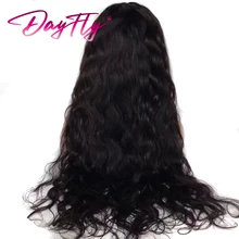 Peluca de cabello humano ondulado para mujeres negras, pelo brasileño de onda Natural con cierre transparente, predesplumada, 4x4