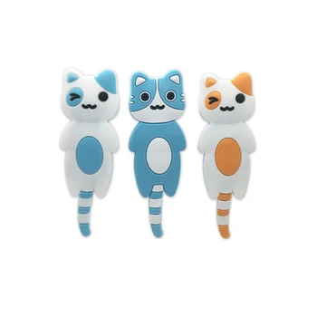 

Colorful Cat Magnetic Hook Cute Cat Magnetic Stick On Refrigerator Sticker Hook Hanger Hats Bag Key Hook New