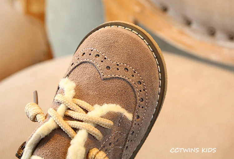 CCTWINS/детская обувь; коллекция года; Сезон Зима; Модные Туфли-оксфорды в британском стиле для девочек; обувь для мальчиков из натуральной кожи на плоской подошве; детская повседневная обувь черного цвета; GX2014