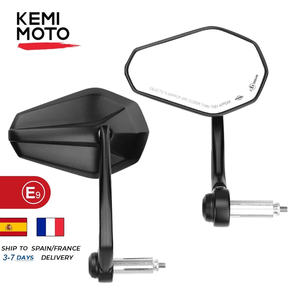 Motos, accesorios y piezas Retrovisores Redondo Moto Universal Espejos Motocicleta Plegables de Aleacion de Aluminio para Manillar de Universal 7/8 22 mm Compatible con Scooter Scooter ATV MT09 Z750 Cb125R