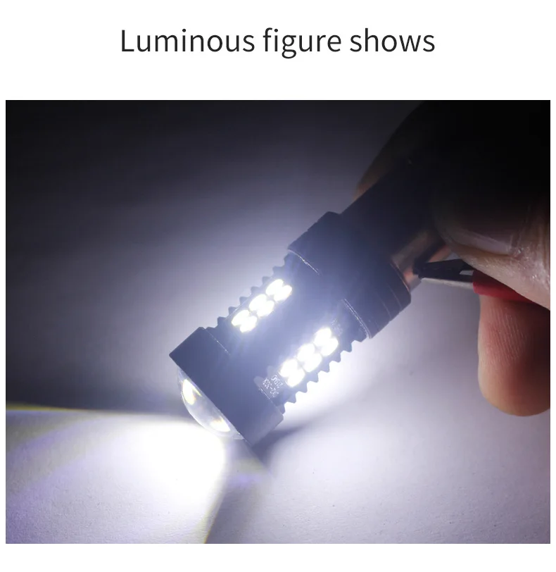 Led Car Backlight Refit Super Bright Cree Brake Lights Turn Signal After the Fog Lamps 3030 21SMD 1156 S25 21W Car LED Bulbs
