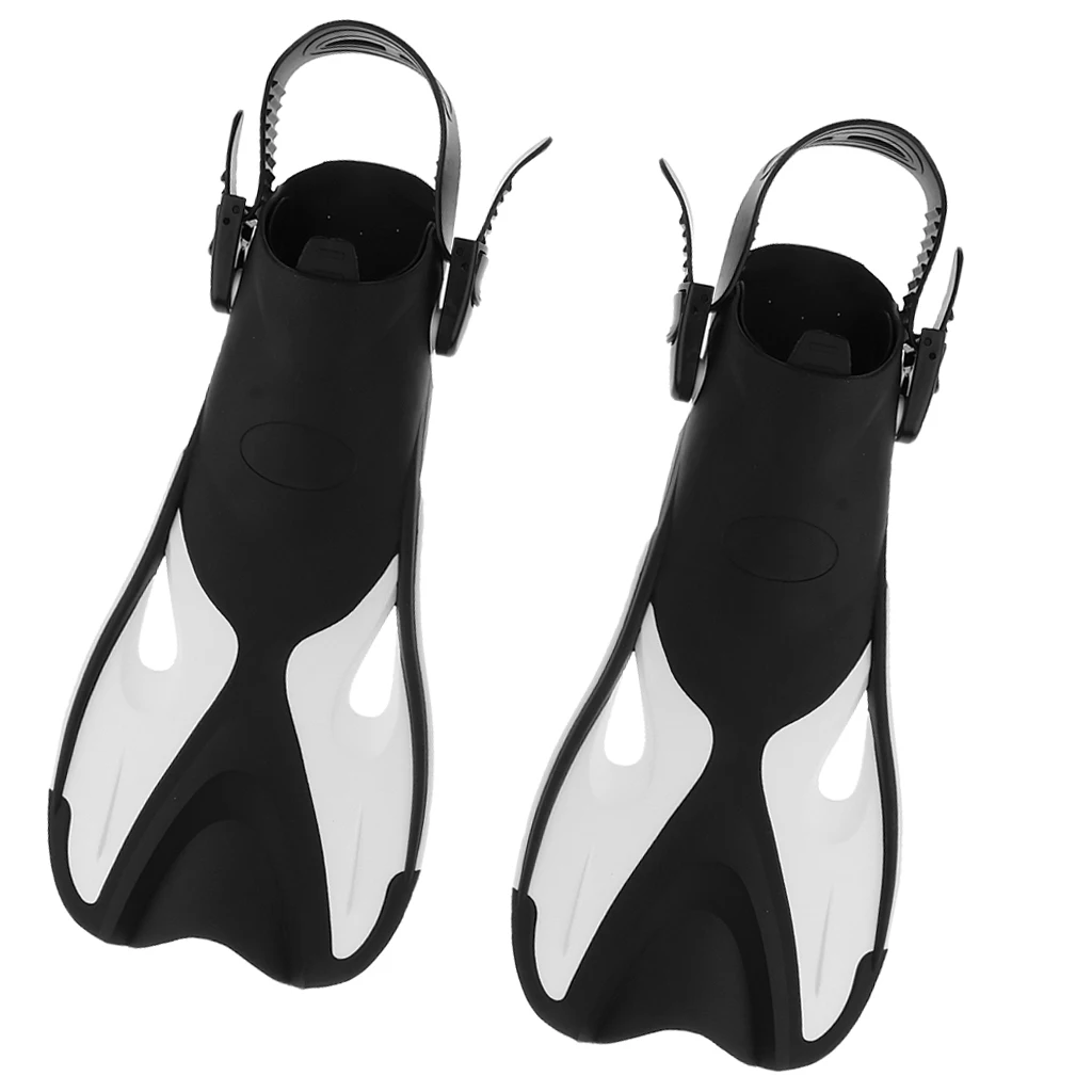 Adjustable Unisex Scuba Diving Flippers Fins Snorkeling Gear Swim Pool Training Gear Fins Shoes for Water Sports