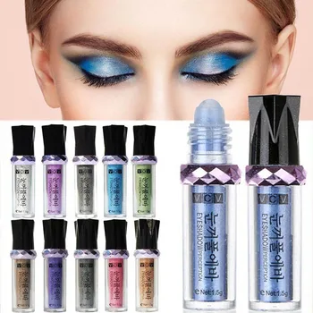

make up beauty single color eye shadow Glitter Shimmer Private Lable cosmetics waterproof sweat proof long lasting easy to wear