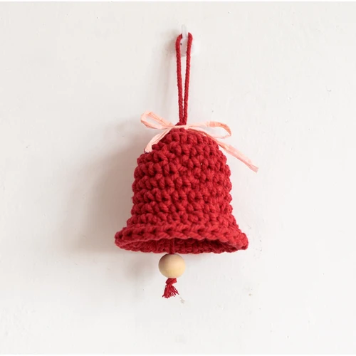 Рождественское украшение колокольчик кулон Новогодние украшения колокольчик дверной кулон японский детский сад креативные скандинавские украшения - Цвет: Red