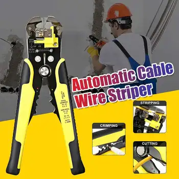 

Wire Stripper Stripper Cutter AWG10-24 Compound Automatic Wire Stripper Plier 3-in-1 Hand Tool Self-Adjusting Cable Stripper