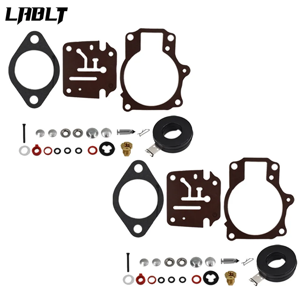 

2PCS Carburetor Rebuild Repair Kit For Johnson Evinrude 45 48 50 55 70 75 hp
