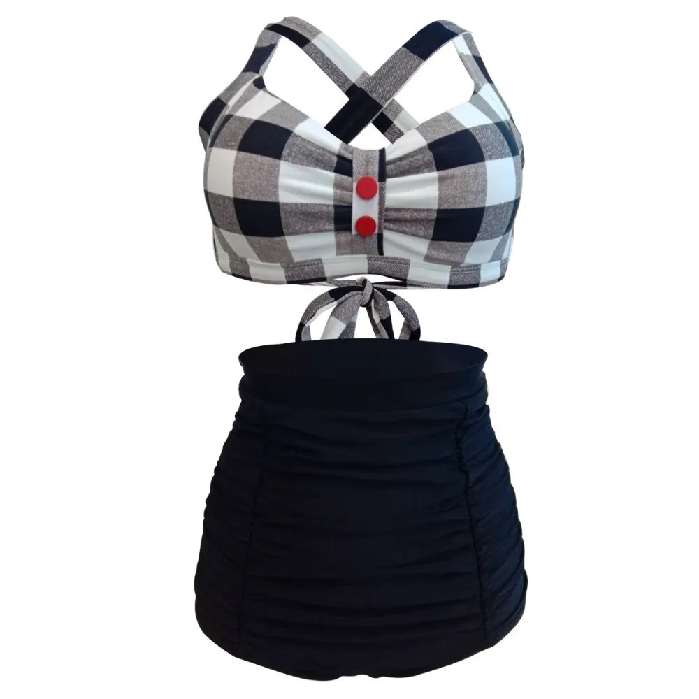 

Swimsuit One Piece Women Girl Beach Bathing Swimming Suit Plus Size Swimwear Biquini High Waist Maillot De Bain Feminino 2019