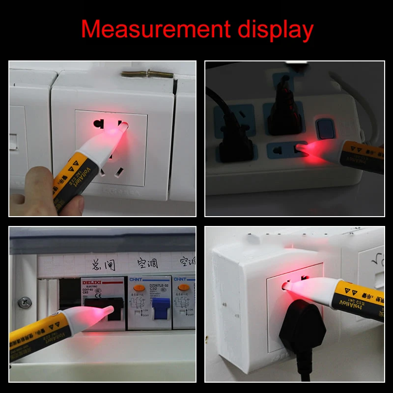 1 шт. электрический индикатор 90-1000 В розетка AC мощность тестер датчика детектора напряжения ручка светодиодный светильник индикатор измерительный ручной инструмент