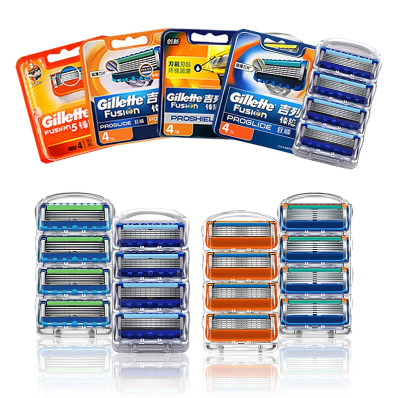 Кассеты для бритья Gillette Fusion 5 Proglide Proshield сменные головки из нержавеющей стали