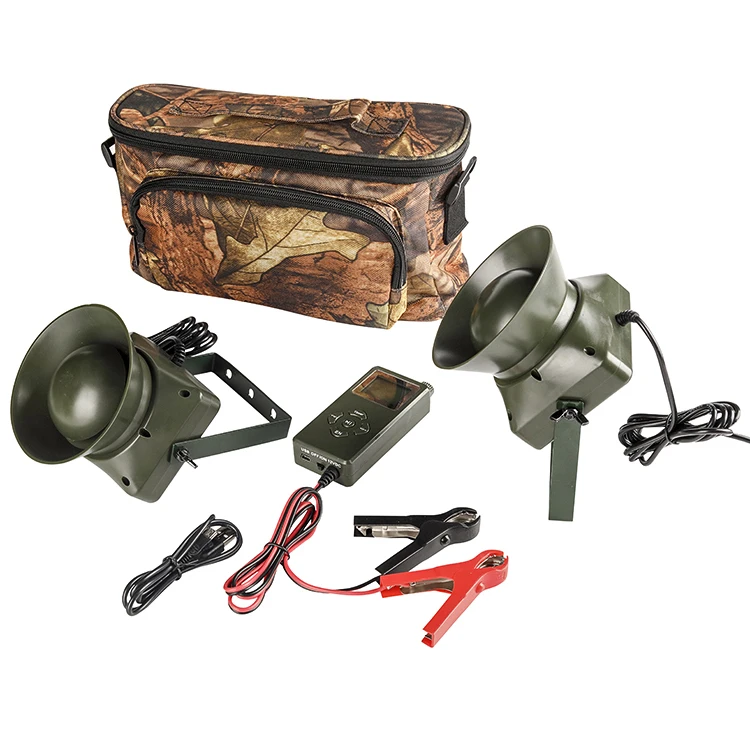 300 Sounds 2x60W External Loud Speaker with Timer On/Off Electronics Mp3 Hunting Bird Caller Turkey Hunting Decoys Green Color