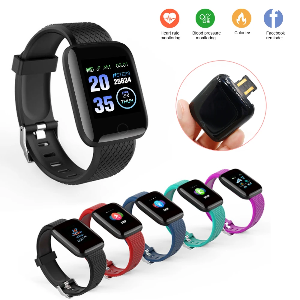 smart wristband bracelet watch heart rate monitor blood pressure fitness tracker