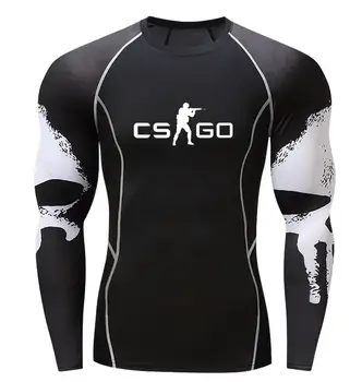 

CS GO Men T Shirt O Neck long sleeve Hot Top Quality CSGO Man Bodybuilding tshirt Tops Tees homme Printed t-shirts Plus Size