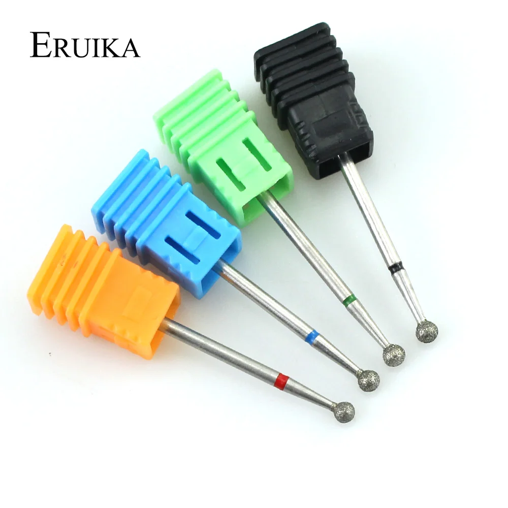 

ERUIKA 3.5mm Diamond Rotary Nail Drill Milling Cutter for Electric Nail Files Manicure Burr Machine Pedicure Art Accessories