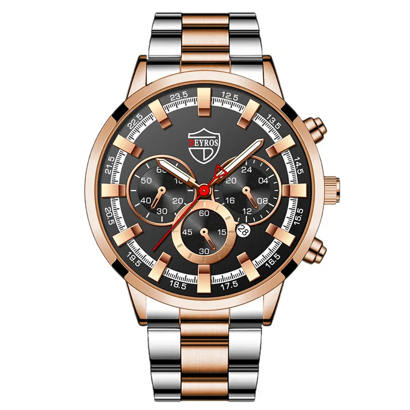 Fashion Mens Watches Luxury Men Sports Gold Stainless Steel Quartz Wrist Watch Man Business Casual Leather Watch часы мужские - Image 11
