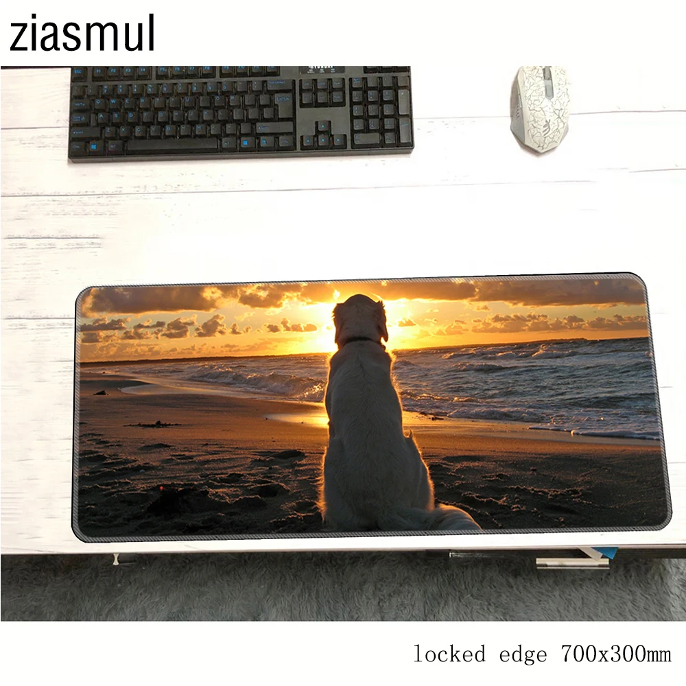 Собаки padmouse с обработанным краем 70x30 см игровой коврик для мыши locrkand геймер компьютерный стол esports коврик notbook mousemate pc