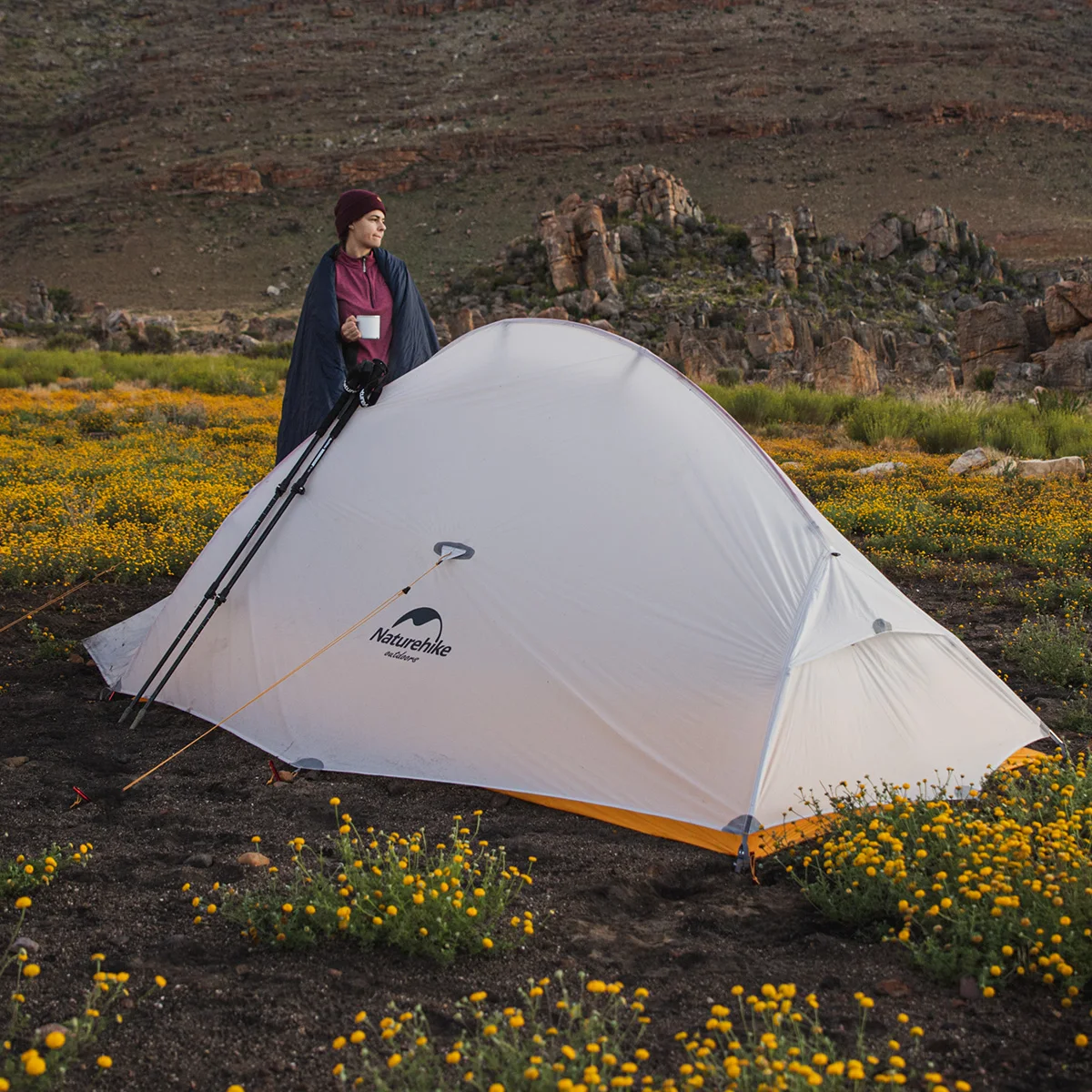 Naturehike Upgrade Cloudup1 2 человек 10D Сверхлегкий нейлон водонепроницаемый альпинизмом палатки одиночные палатки 930 г для рюкзака