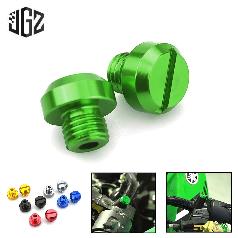Best Price 3pcs Motorcycle M10*1.25 CNC Aluminum Mirrors Hole Plug Screws Caps Cover Bolts For Kawasaki y5KqW51or
