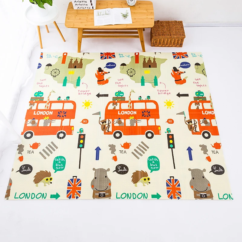 Baby Play Mat Waterproof XPE Soft Floor Playmat Foldable Crawling Carpet Kid Game Activity Rug Folding Blanket Educational Toys