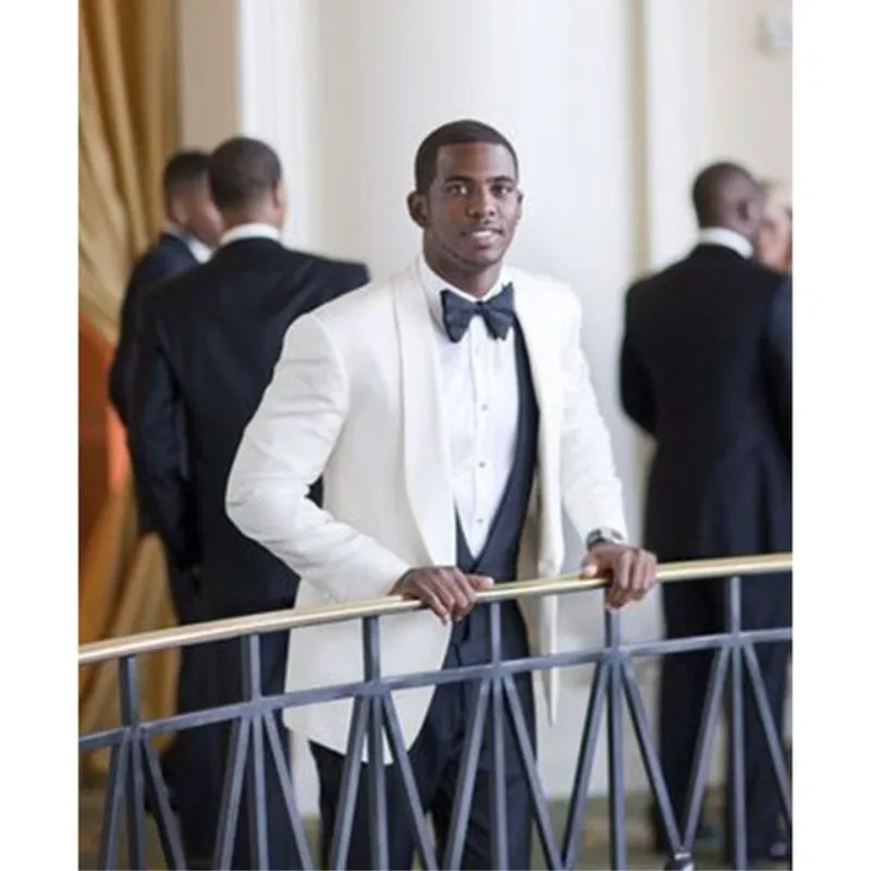 

Men's Wedding Suit Custom Made Silver 3 Pieces (Jacket + Pants + Vest) Slim Fit Mens Suit Tuxedo Groom Wedding Suit Plus Size101