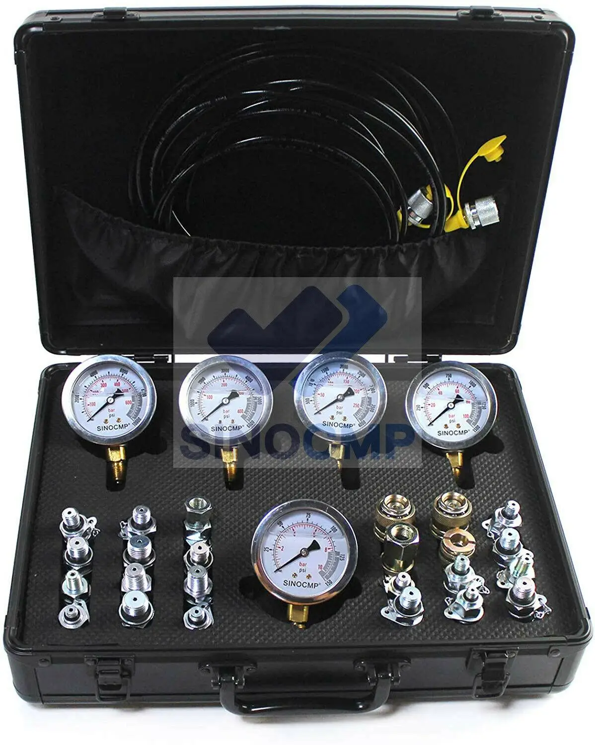 Hydraulic Pressure Test Kit 2 Years Warranty SINOCMP Hydraulic Test