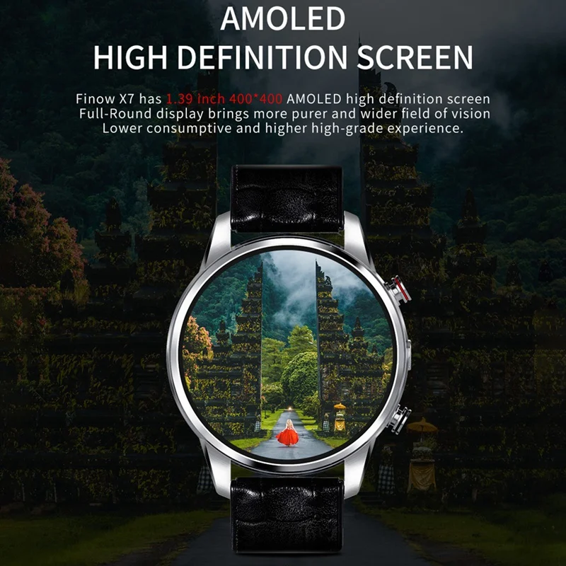 ABHU-X7 4G Смарт-часы 1,39 дюймов Mtk6739 Android 7,1 спортивные Смарт-часы для мужчин и женщин фитнес-Пульс для Android и Ios
