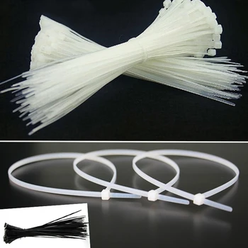 

300 Pcs Self-locking Nylon Cable Plastic Wire Zip Ties Set 3*100 3*150 4*200 Industrial Supply Fasteners & Hardware Cable