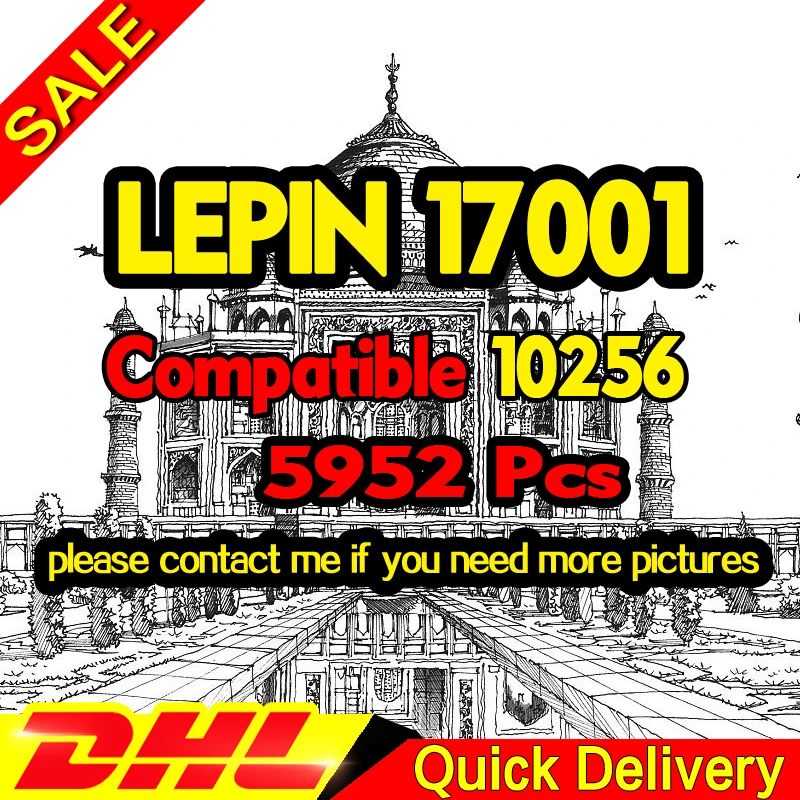 

LP 17001 City Street Tajmausoleum Model Building Kits Blocks Bricks Compatible Children LPings Toys Gift Clone 10256