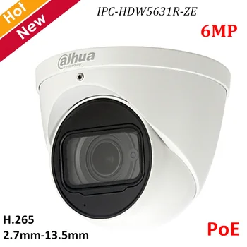 

Dahua IPC-HDW5631R-ZE 6mp WDR IR IP Camera 2.7mm -13.5mm Varifocal lens H.265 IR 50M Built-in MIC Waterproof IP67