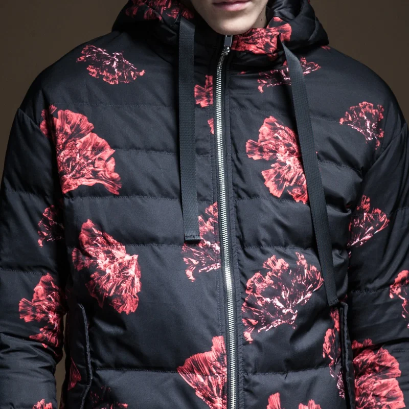 Sobretudo Direct Selling Pinli Product Made The New Autumn Men's Printed White Duck Down Warm Hooded Jacket B193608821