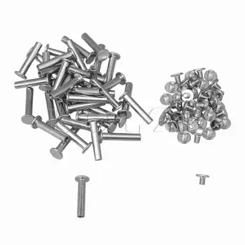 

BQLZR Binding Post Screw Head for Hole Dia M5x25 Sliver 40 Sets for Albums