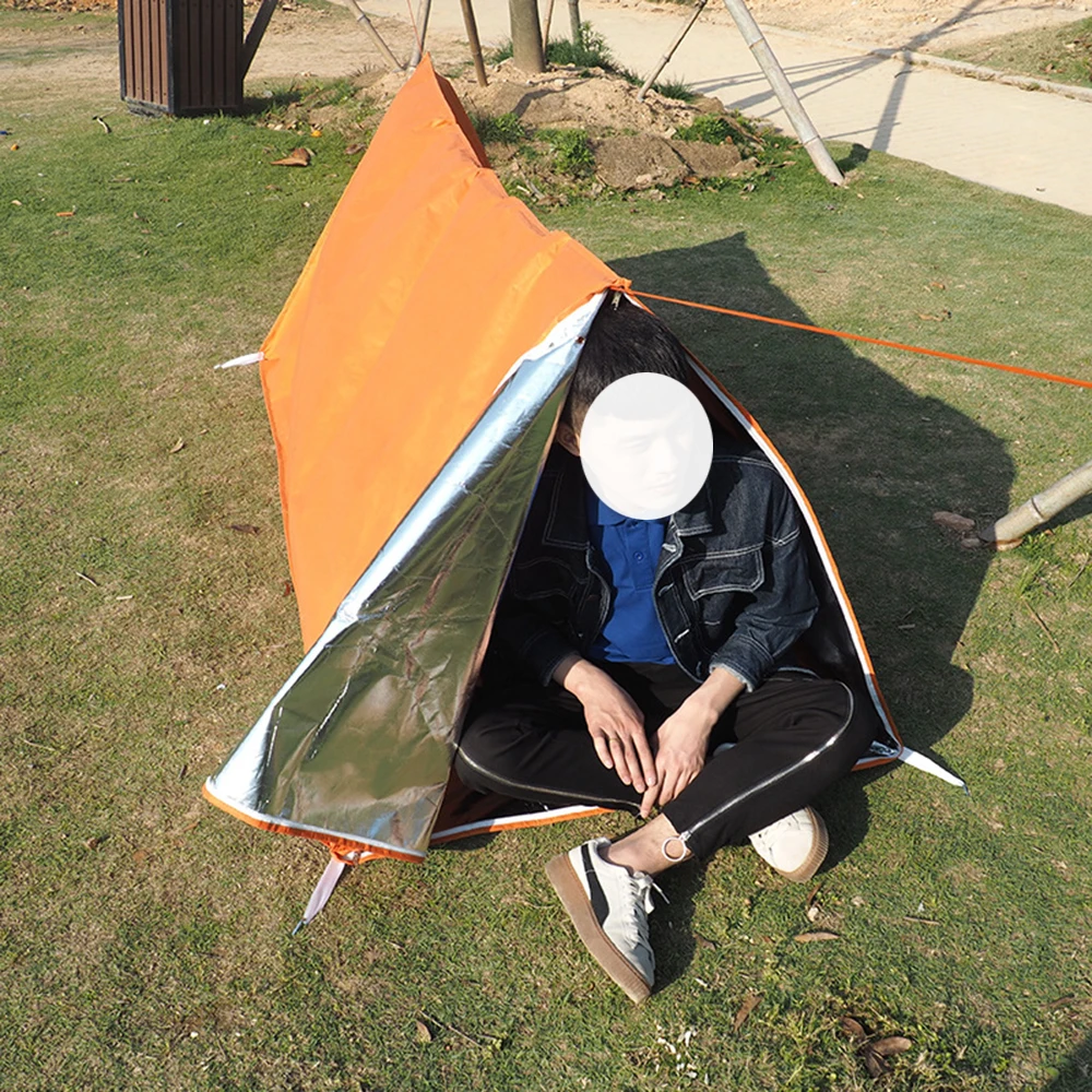 Многофункциональный Открытый аварийный тент выживания палатка Bivy спальное одеяло укрытие для велоспорта кемпинга выживания