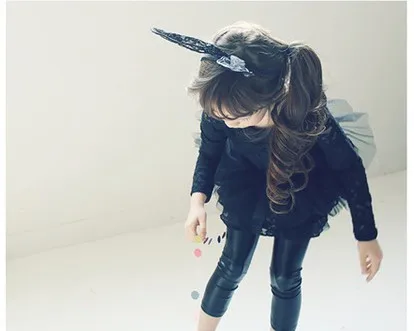Baby pants for girls Kids Leggings Children's pencil pants Trousers Faux PU Leather Legging Slim trousers