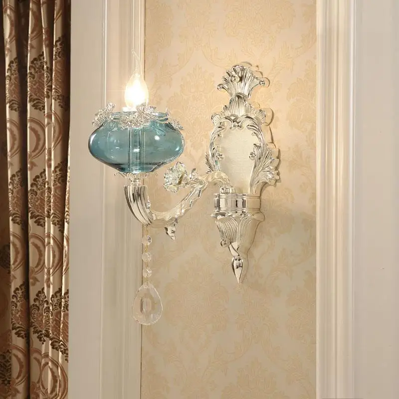 Luminaria аппликация росписи Interieur зеркало Lampara де интерьер Aplique Luz сравнению светильник кристалл для дома стены спальня свет