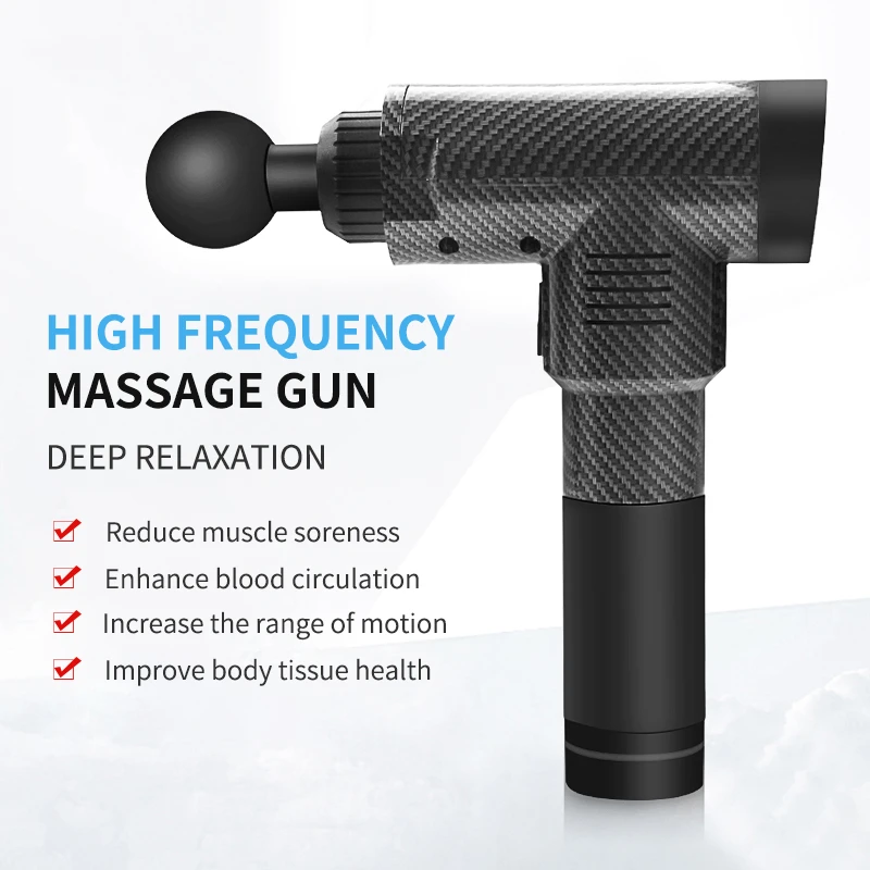 Massage Gun Deep Muscle Relaxation EMS Massager Gun Goyar Yoga Fitness Aid Massage Impact Gun Electric Stimulator Free Shipping