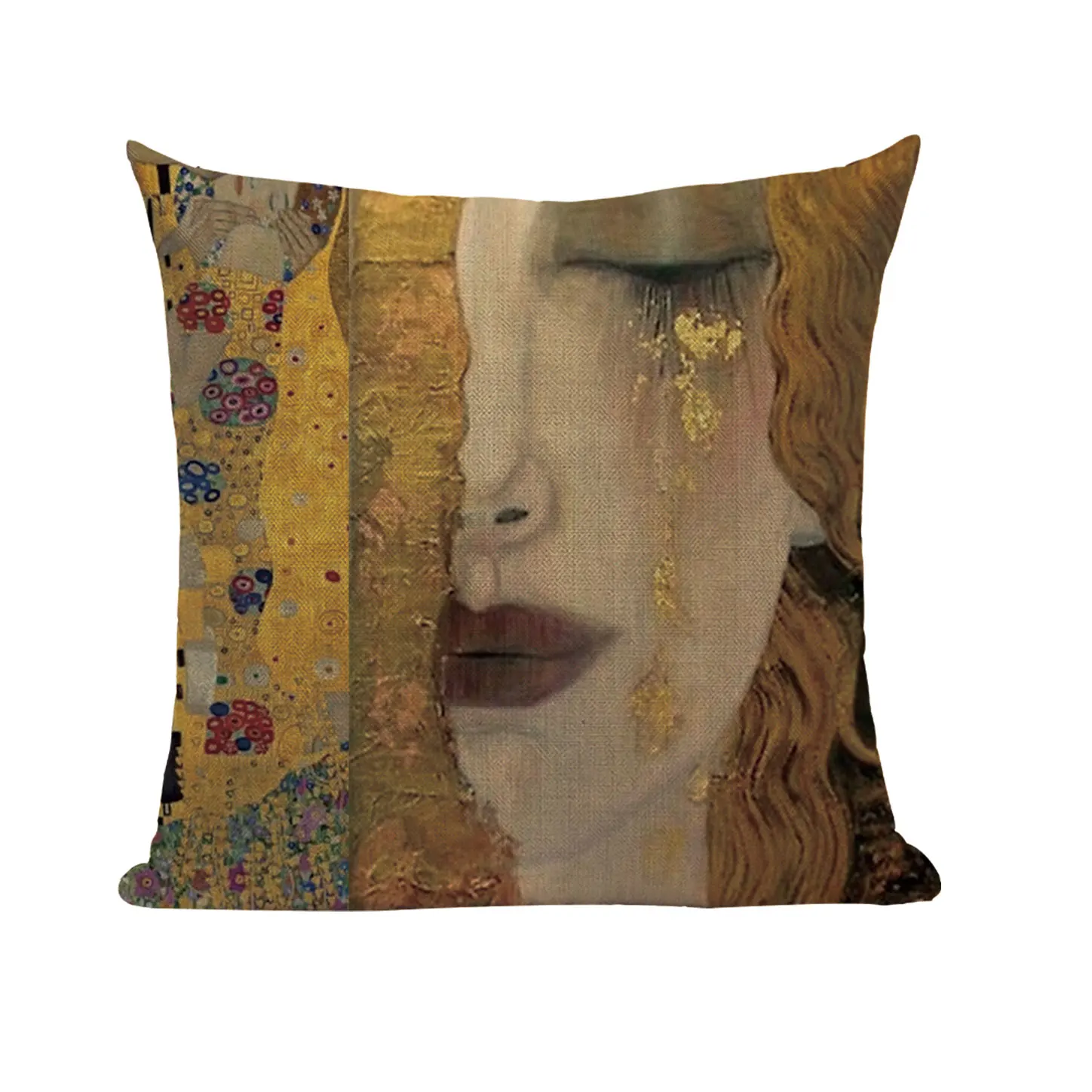 L1561-22 Ретро абстрактные наволочки для подушек Gustav Klimt Empress Чехлы для подушек Масляные картины Декоративные диванные подушки Чехол Kissen - Цвет: L1561-22