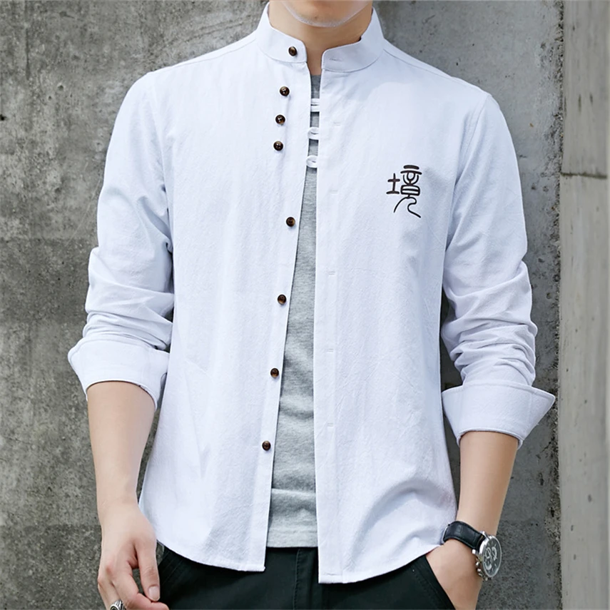 camisas chinas para hombre