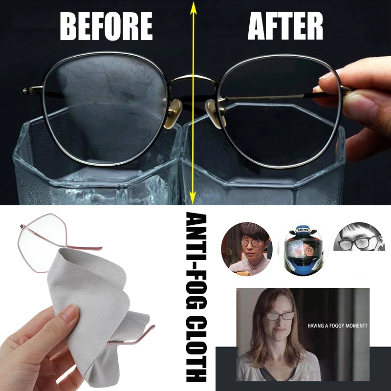 chiffon anti-bu/ée pour lunettes r/éutilisable 1000 fois et dure 48 heures Chiffon anti-bu/ée pour lunettes spray anti-bu/ée pour lunettes nettoyant pour s/écher//v/êtements
