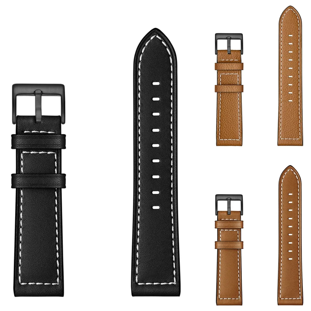 

22mm Genuine Leather Wrist Bracelet For Huawei Watch GT 1/2 Replacement Band Men Women Fashion Vintage Leather Sport Band