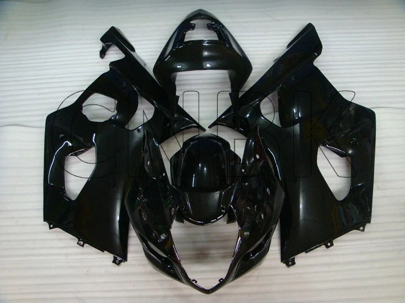 Для GSXR 1000 2004 кузов GSXR 1000 03 глянцевый черный Обтекатели GSX-R1000 2003-2004 K3 обтекатели